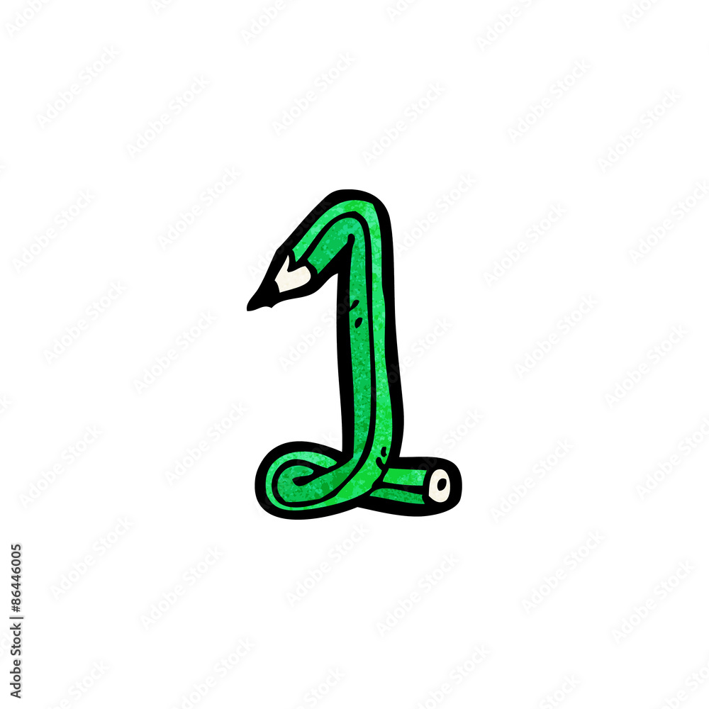 Obraz premium cartoon number one