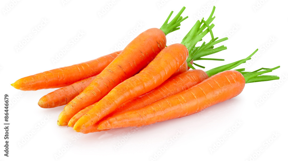 Heap of carrots vegetable isolated on a white background Heap of carrots vegetable isolated on a white background