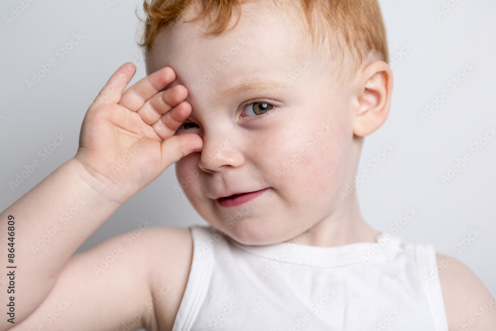 baby boy portrait over a isolated white background baby boy portrait over a isolated white background