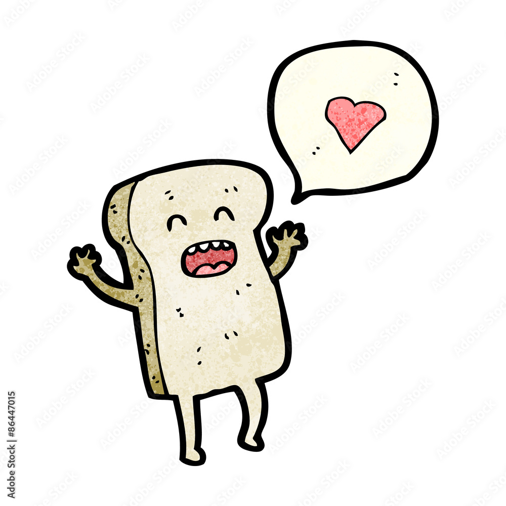 Obraz premium cartoon bread