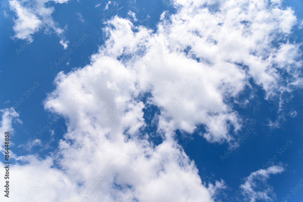 Blue Sky With White Clouds Background Blue Sky With White Clouds Background