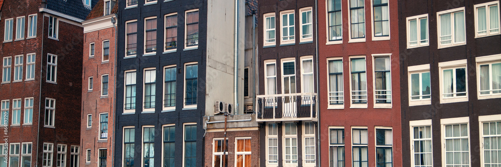 Obraz premium one of the most famous European city of Amsterdam. The capital o