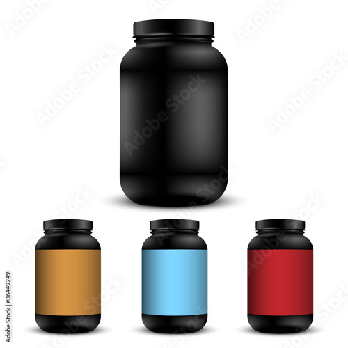 Realistic containers for sports nutrition