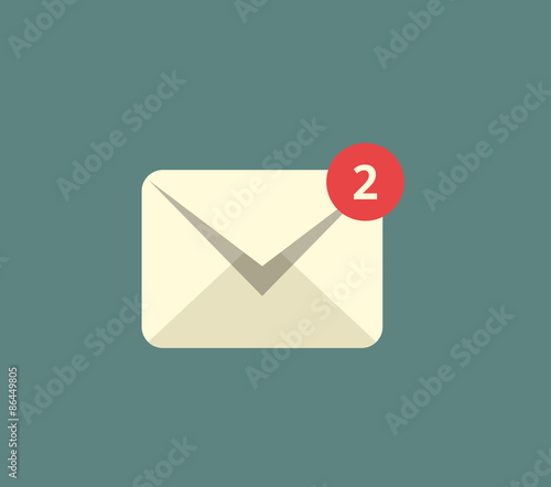 Envelope Mail icon, vector illustration