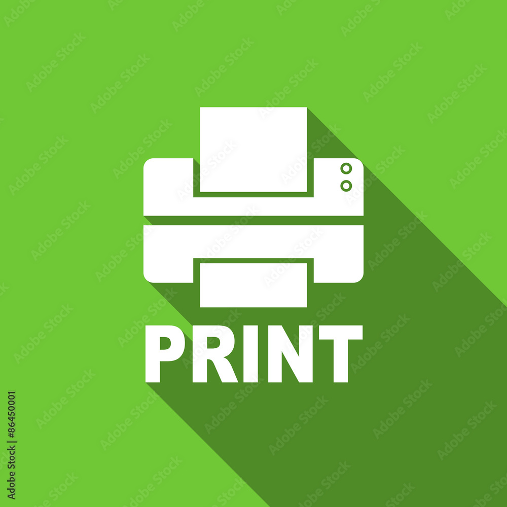 printer flat icon print sign printer flat icon print sign