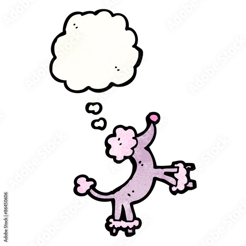 cartoon jumping poodle