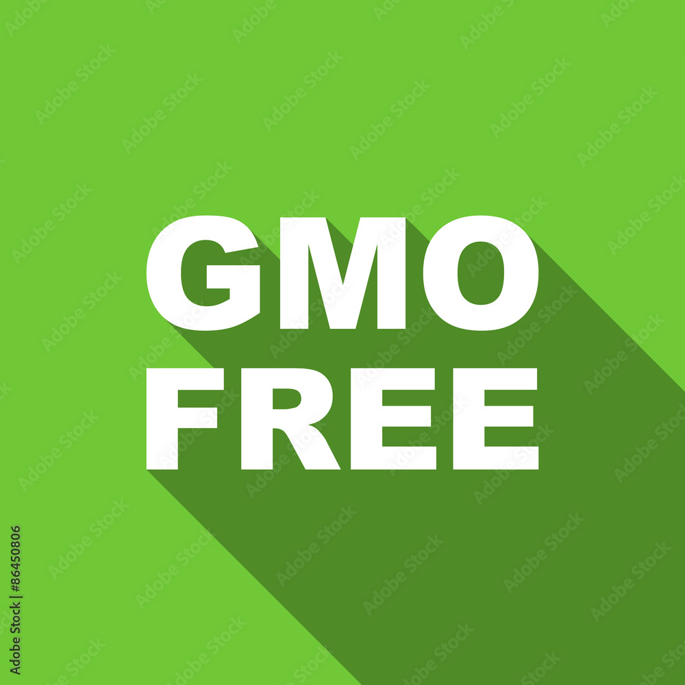 gmo free flat icon no gmo sign gmo free flat icon no gmo sign