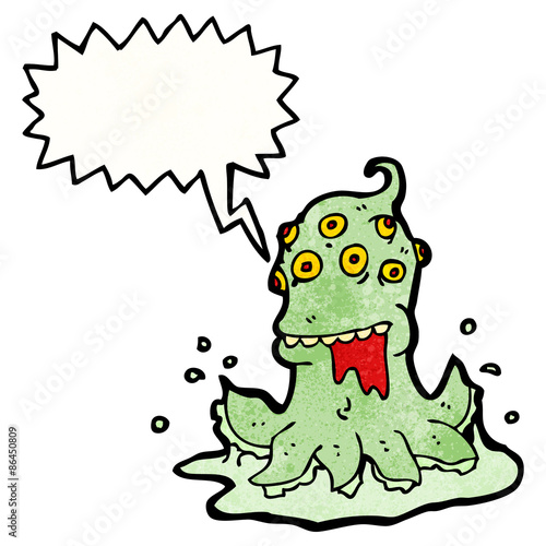 gross space alien cartoon