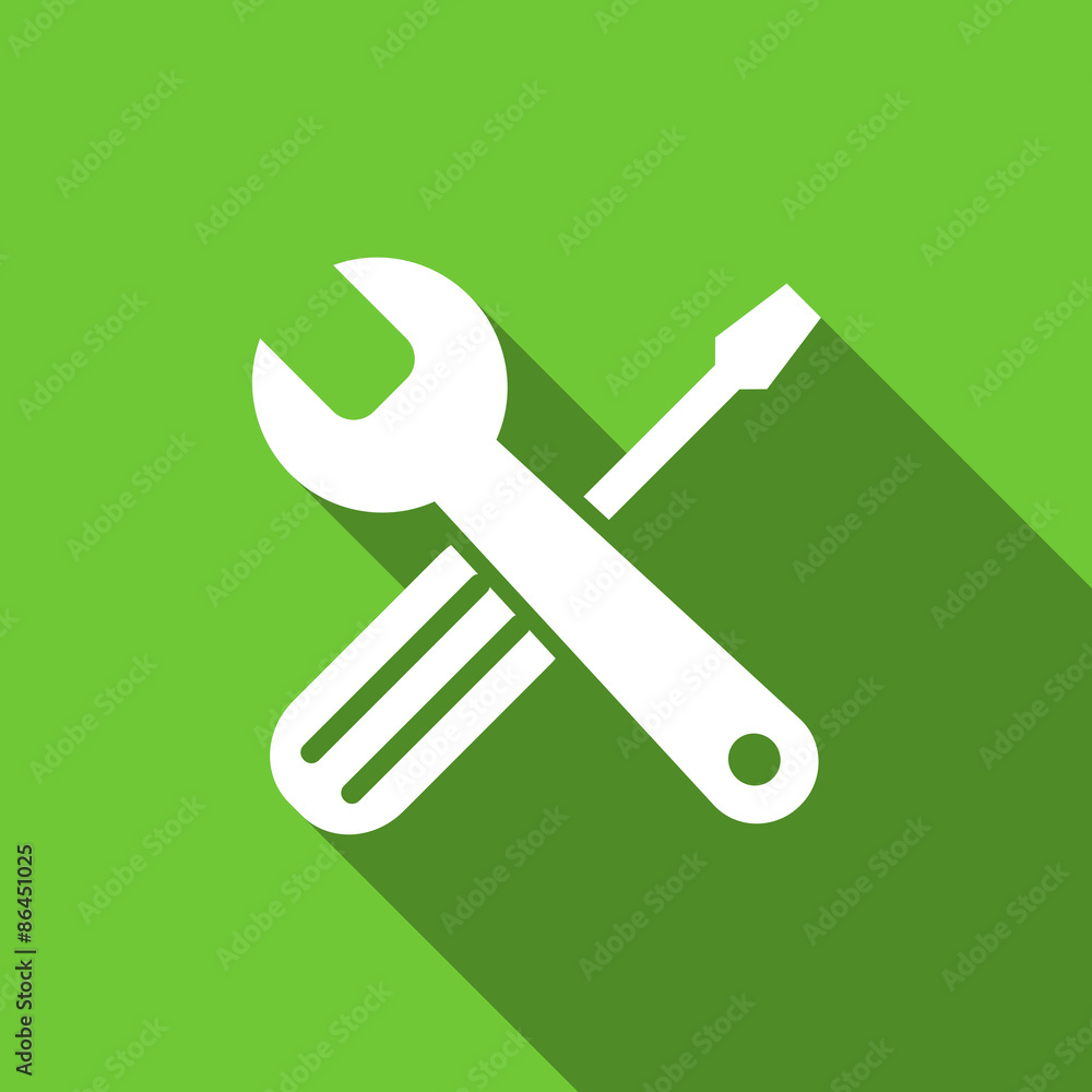 tools flat icon service sign