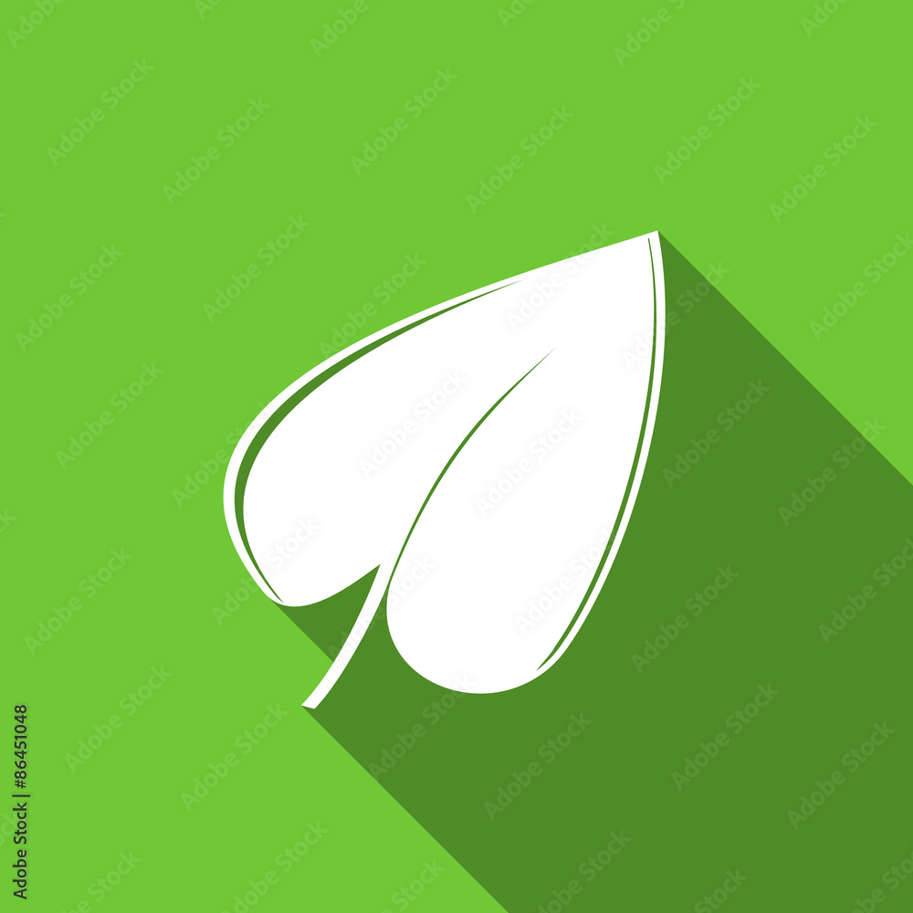 nature flat icon leaf symbol