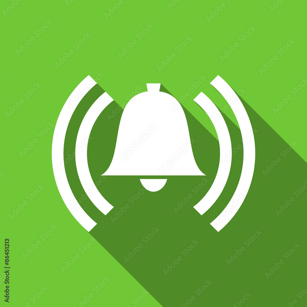 alarm flat icon alert sign bell symbol alarm flat icon alert sign bell symbol