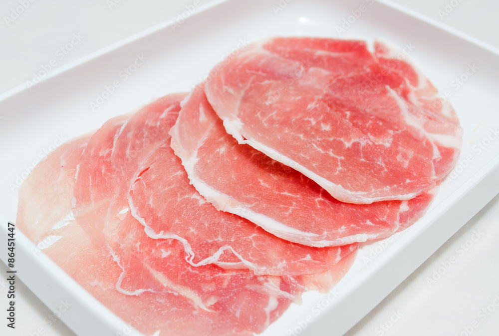 Beef Served on a Plates. Shabu traditional Japanese food. Beef Served on a Plates. Shabu traditional Japanese food.