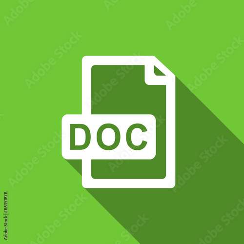 doc file flat icon