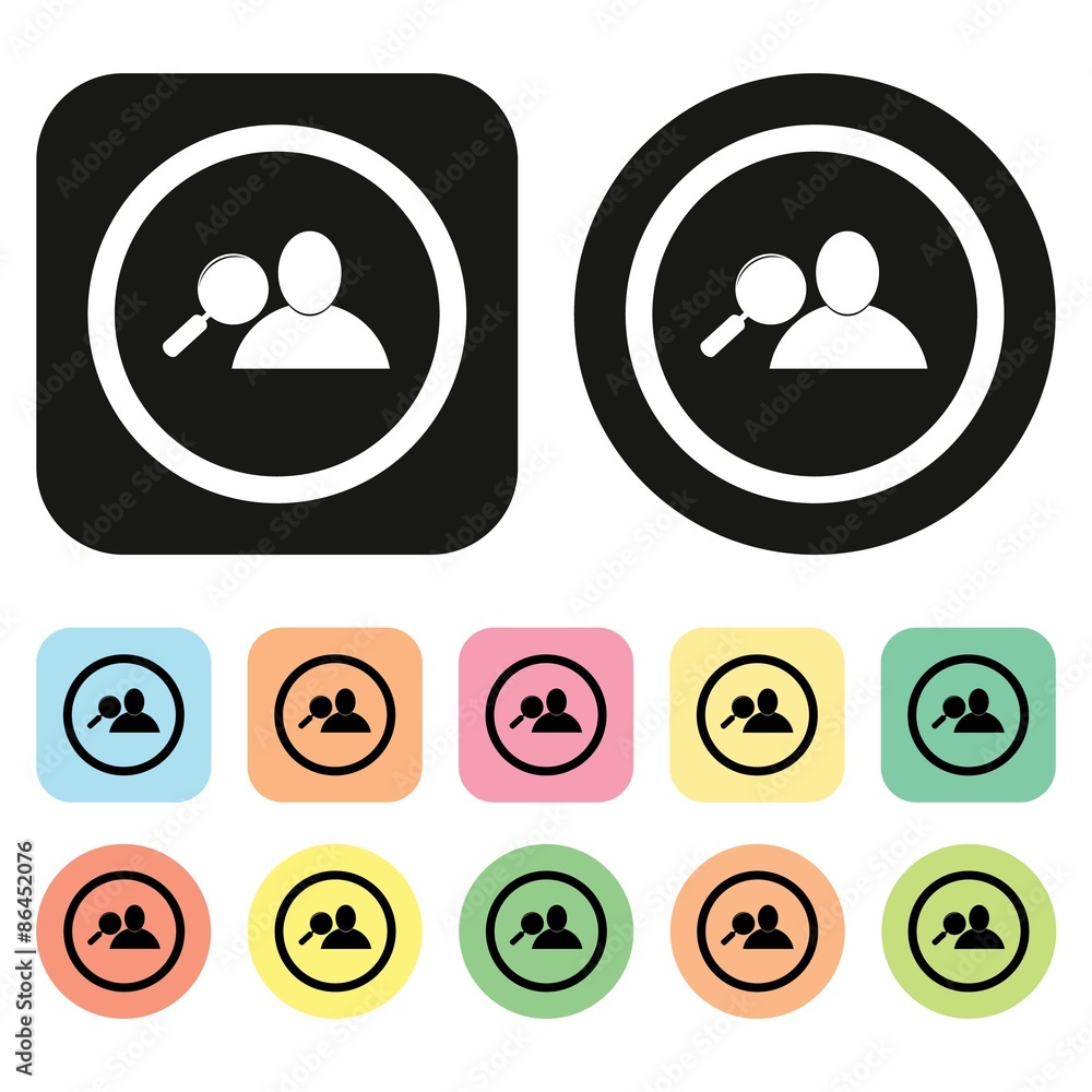 Search icon. Find icon. Search contact icon. Tool bar icon. Vect Search icon. Find icon. Search contact icon. Tool bar icon. Vect