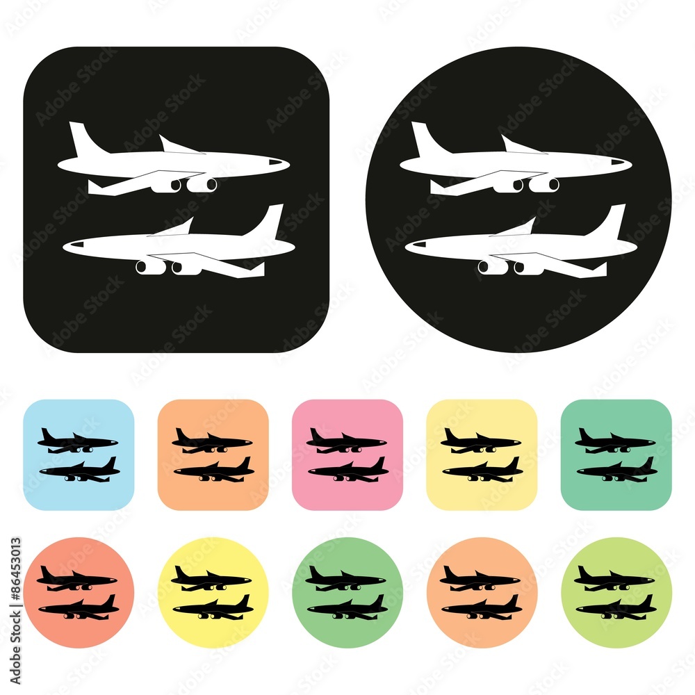 Plane icon. Airplane icon. Vector