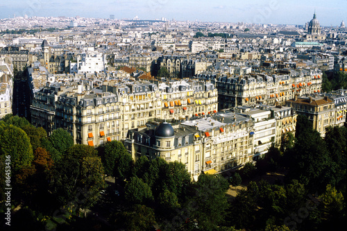 Paris cityscape 1983