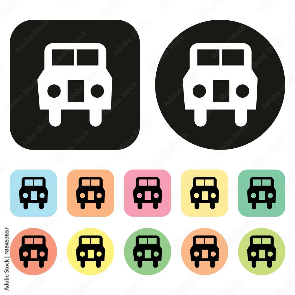 Car icon. Vehicle icon. Transportation icon. Vector Car icon. Vehicle icon. Transportation icon. Vector