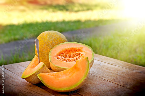  Fresh cantaloupe