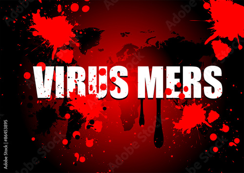 virus mers with blood