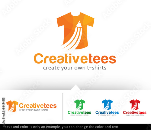 Creative T-shirt Logo Design Template Vector