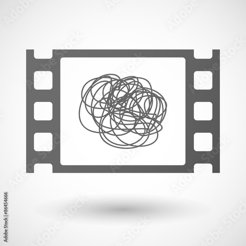 35mm film frame with a doodle