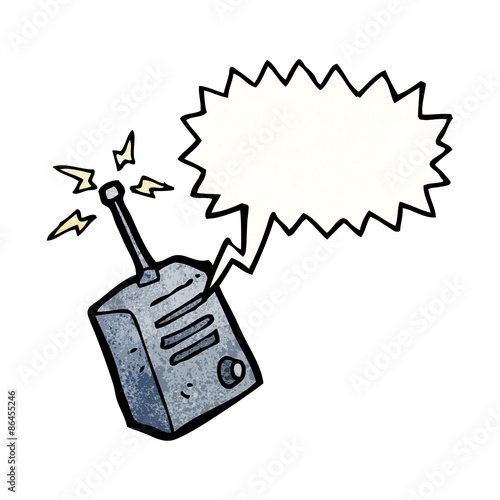cartoon walkie talkie