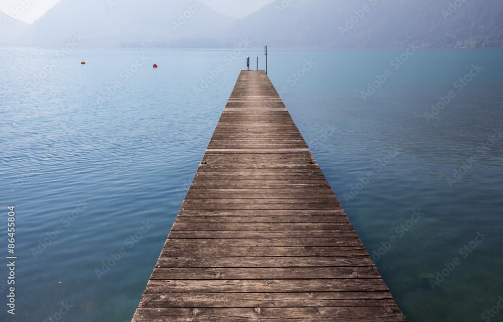 Jetty At Lake Attersee