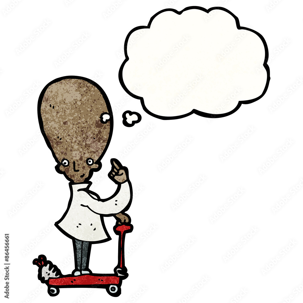 cartoon big brain scientist cartoon big brain scientist