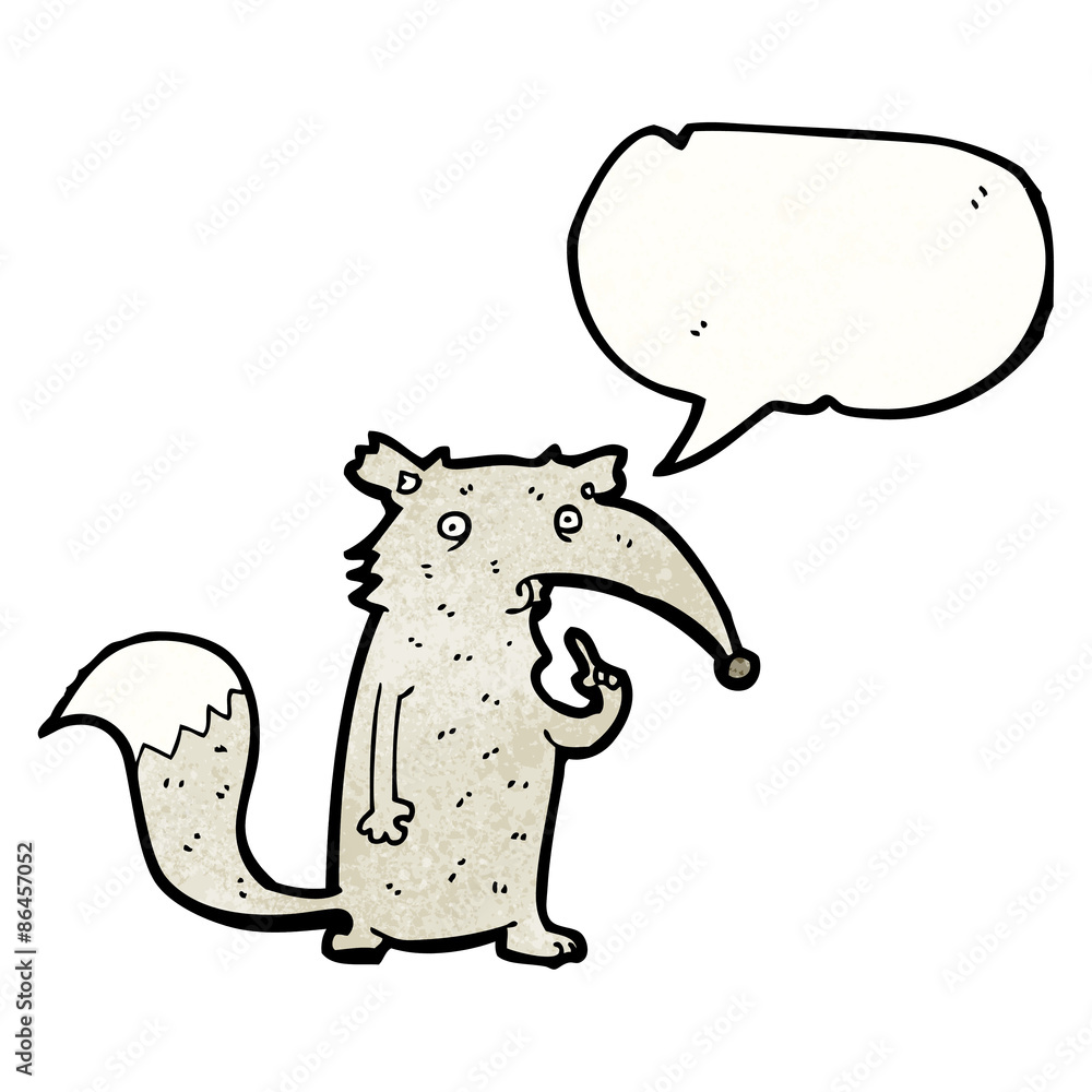 cartoon curious wolf cartoon curious wolf