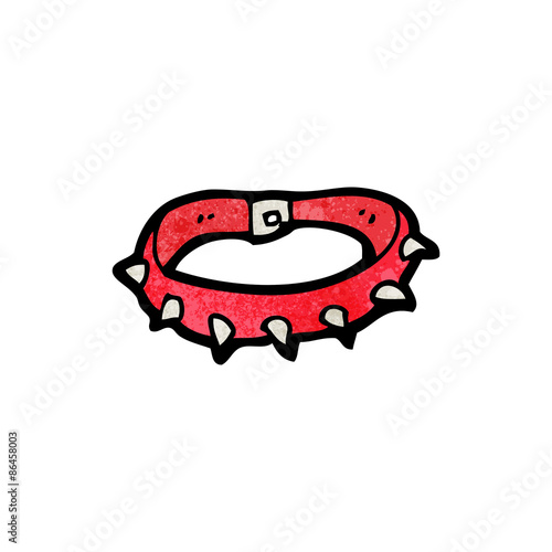 spikey dog collar cartoon