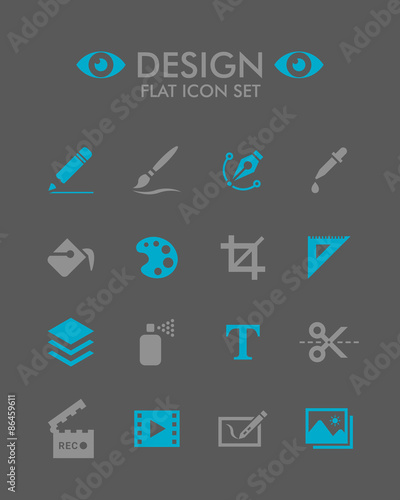 Vector Flat Icon Set - Design 