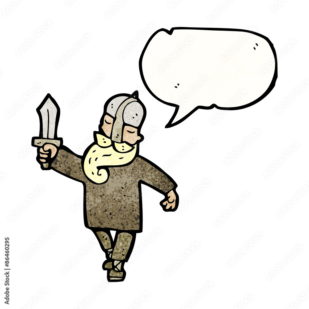 Fototapeta premium cartoon viking
