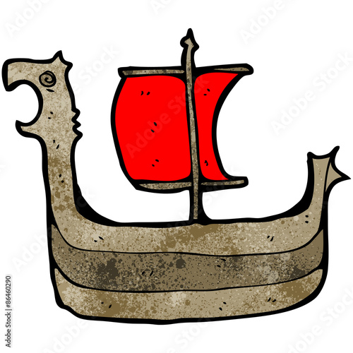 viking ship cartoon