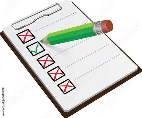 Notepad and Pencil vector