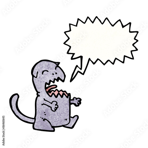 cartoon meowing cat