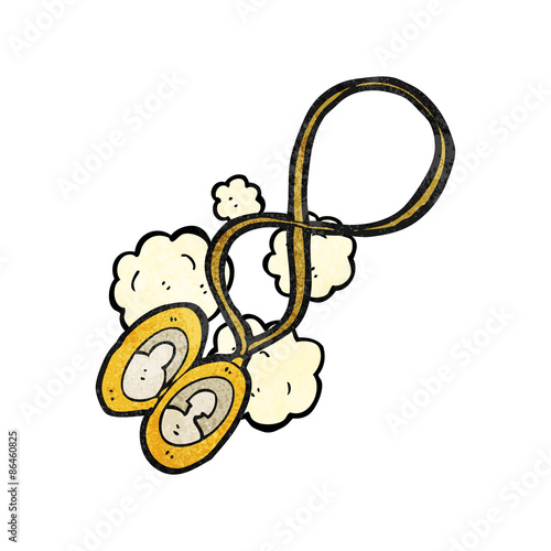 old photograph in locket cartoon