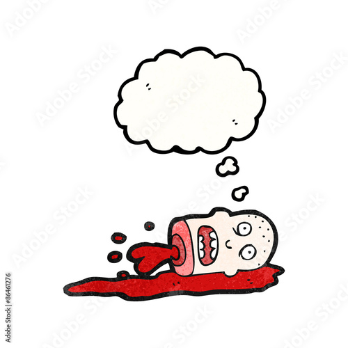 severed head cartoon