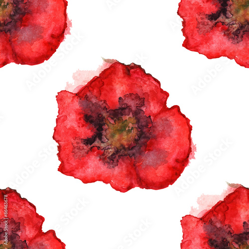 watercolor-red-poppy-vector-seamless-pattern-background