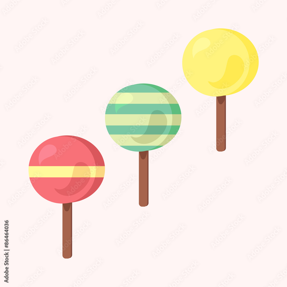 Vector set of ice-creams