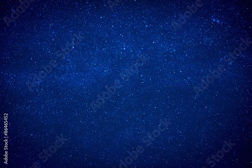 Blue dark night sky with many stars © Pavlo Vakhrushev