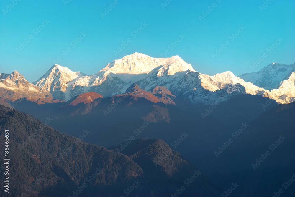 Sunrise above Kangchenjunga