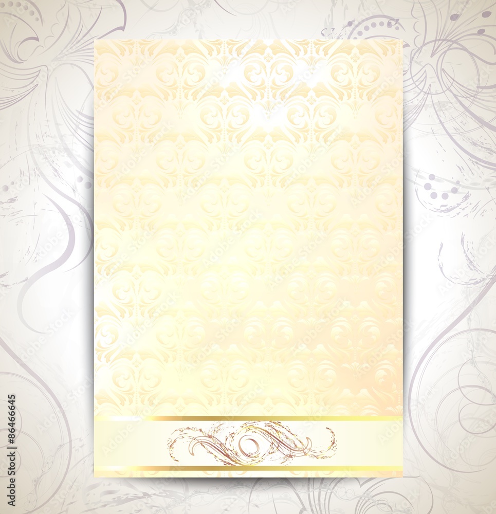 stylish flyer with pearl pattern stylish flyer with pearl pattern