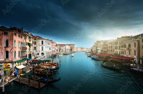 Grand Canal in sunset time, Venice, Italy