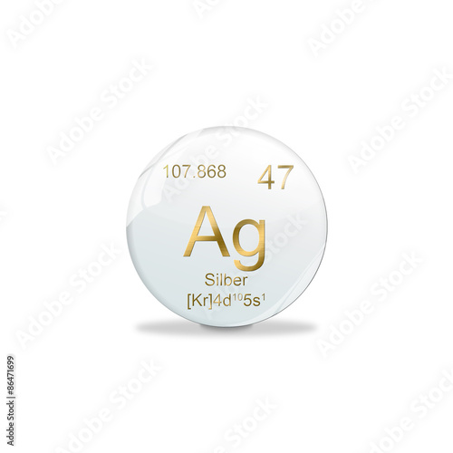 Periodensystem Kugel - Silber