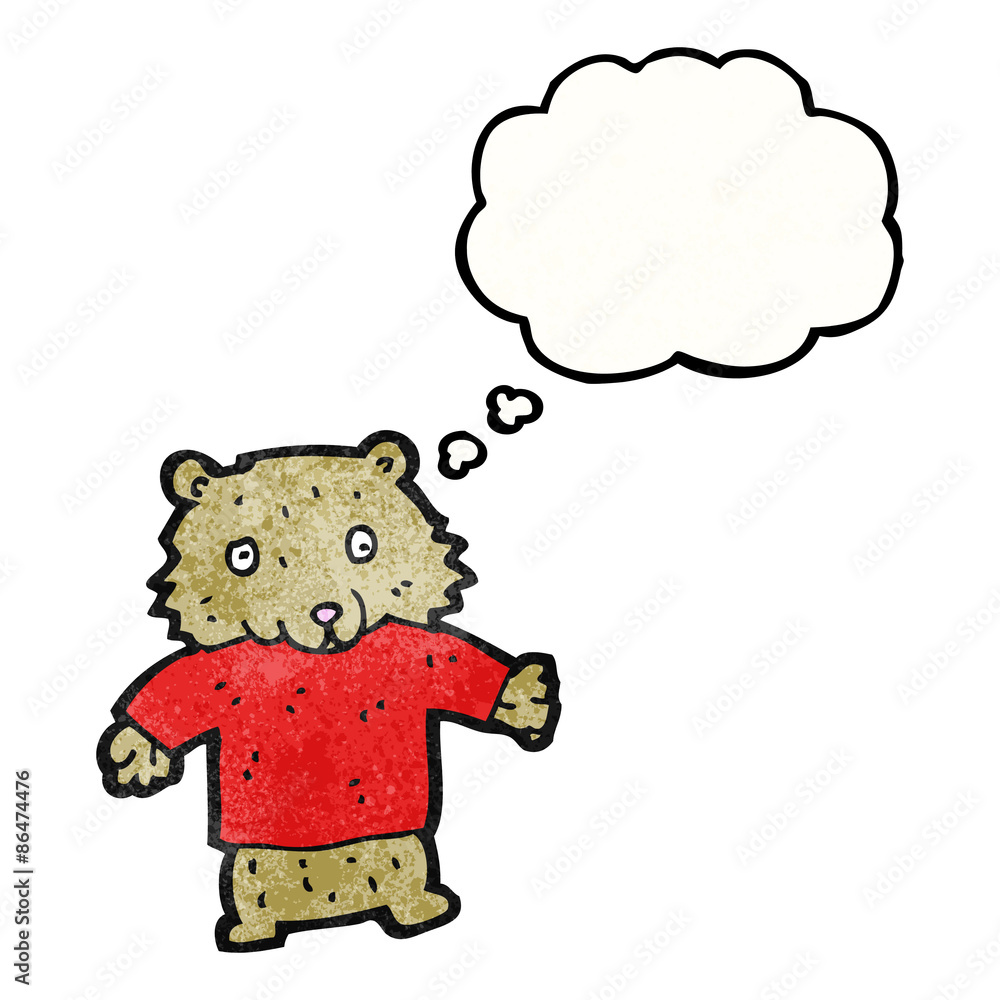 cartoon bear in tee cartoon bear in tee