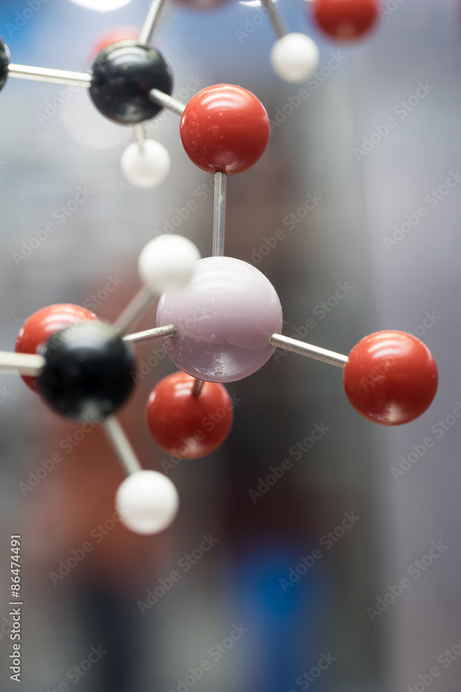 Molecular, DNA and atom model in science research lab Molecular, DNA and atom model in science research lab