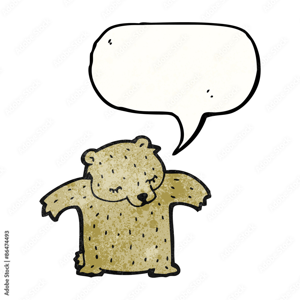cartoon bear with speech bubble cartoon bear with speech bubble
