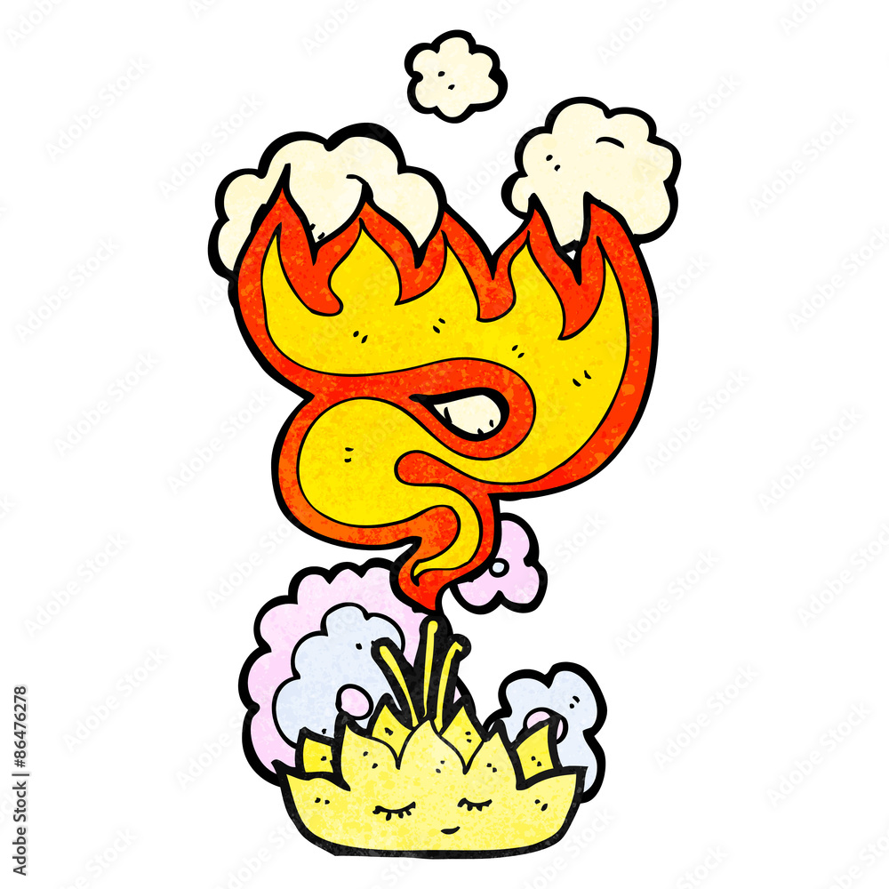 Fototapeta premium magic flower cartoon