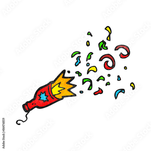 cartoon party popper
