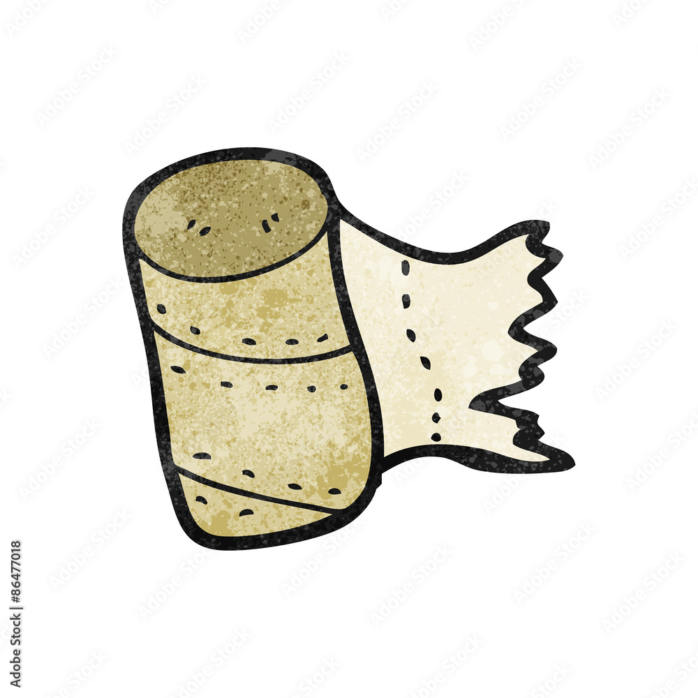empty toilet roll cartoon Stock Vector | Adobe Stock